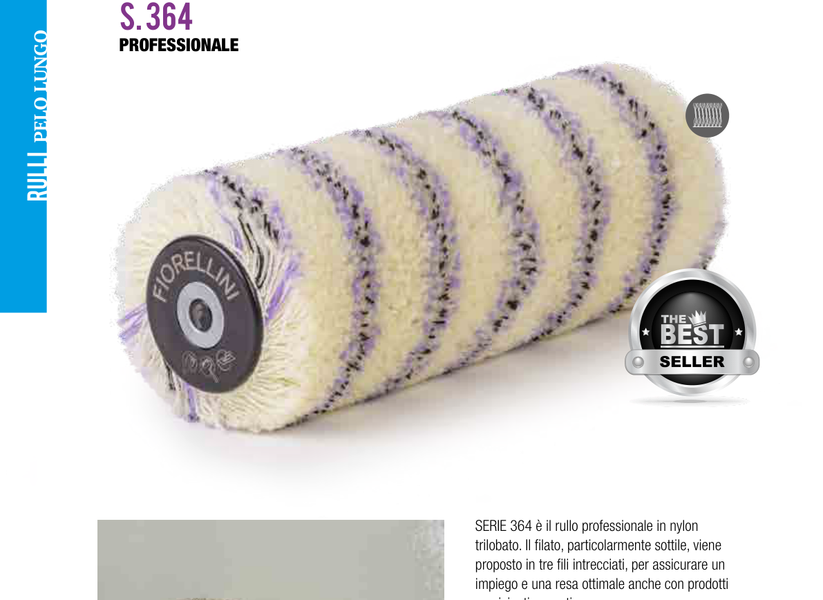 Rouleau nylon trilobé